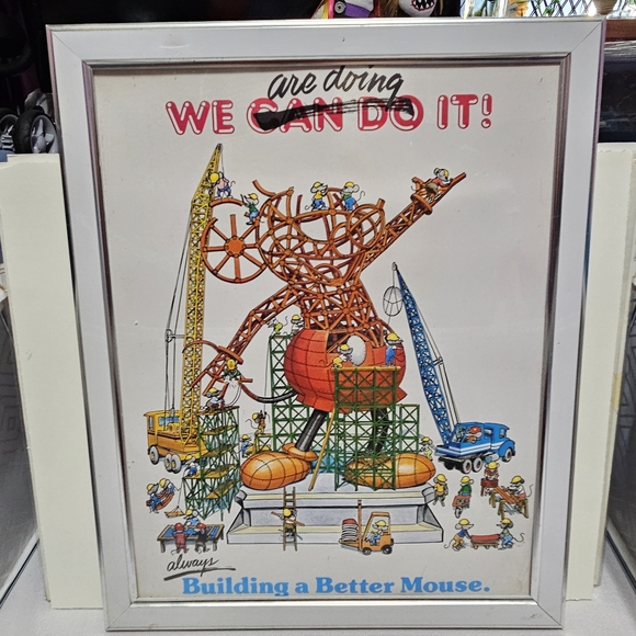 Disney We Are Doing It! Mickey Mouse Framed Lithograph